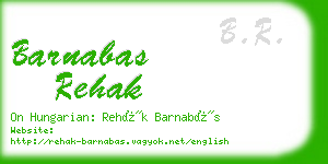 barnabas rehak business card